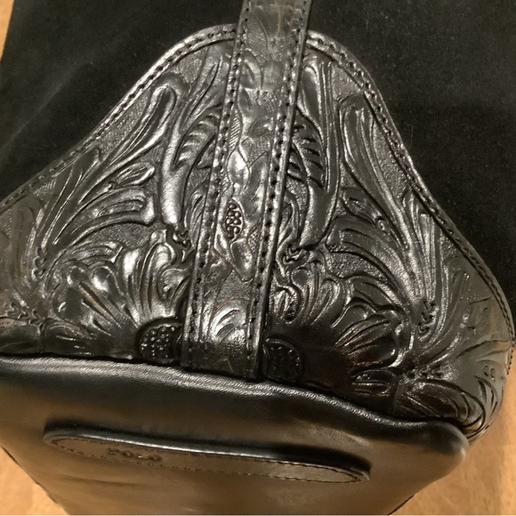 Authentic Polo Ralph Lauren Medium Suede Buckle Tote - Picture 10 of 13